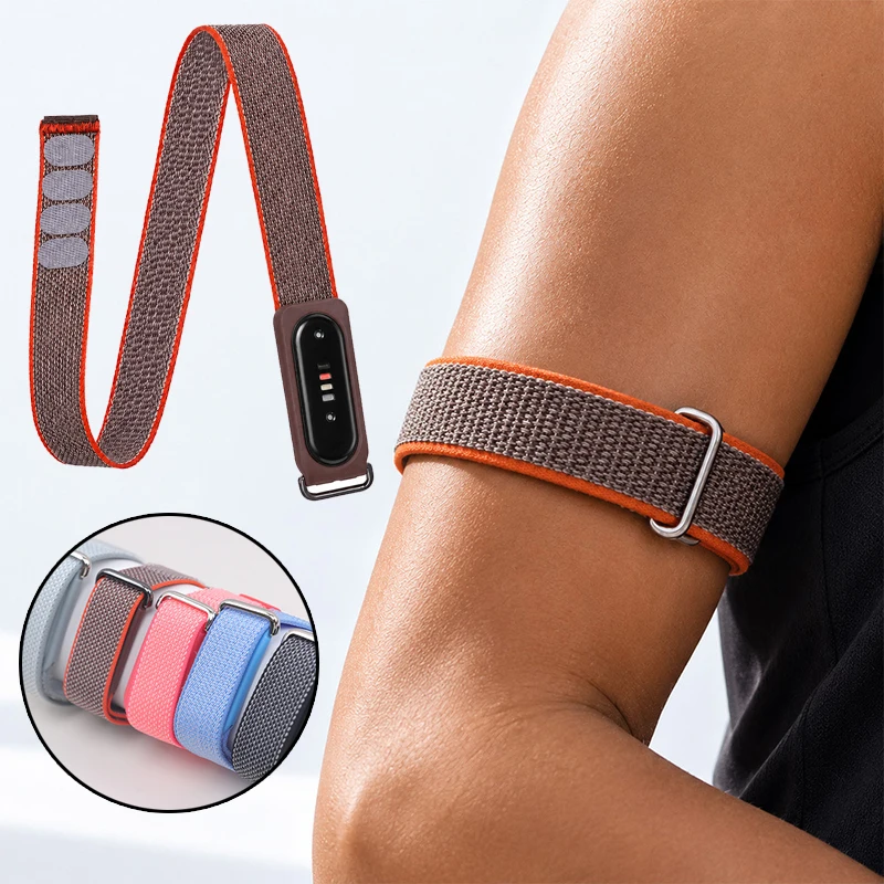 Image of Nylon-Armband für Google Fitbit Air, gewebtes Bizepsband, verstellbar, Unisex, atmungsaktiv, Sportuhrenarmband, Fitbit Air-Zubehör