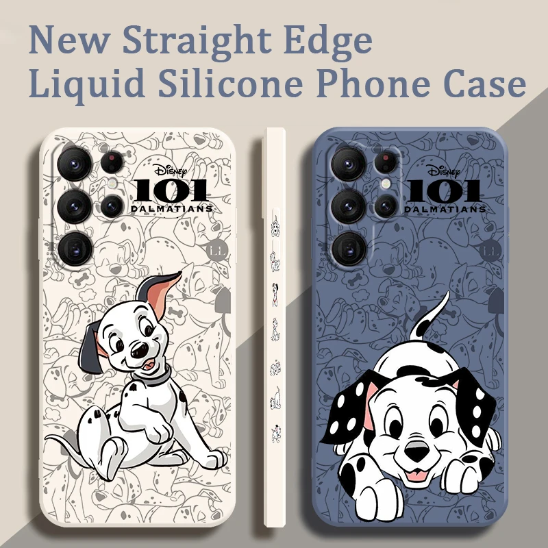 Pongo 101 Dalmatians Cartoon Liquid Left Rope For Samsung Galaxy S24 S23 S22 S21 S20 FE S10 Ultra Plus Lite 5G Cover Cover