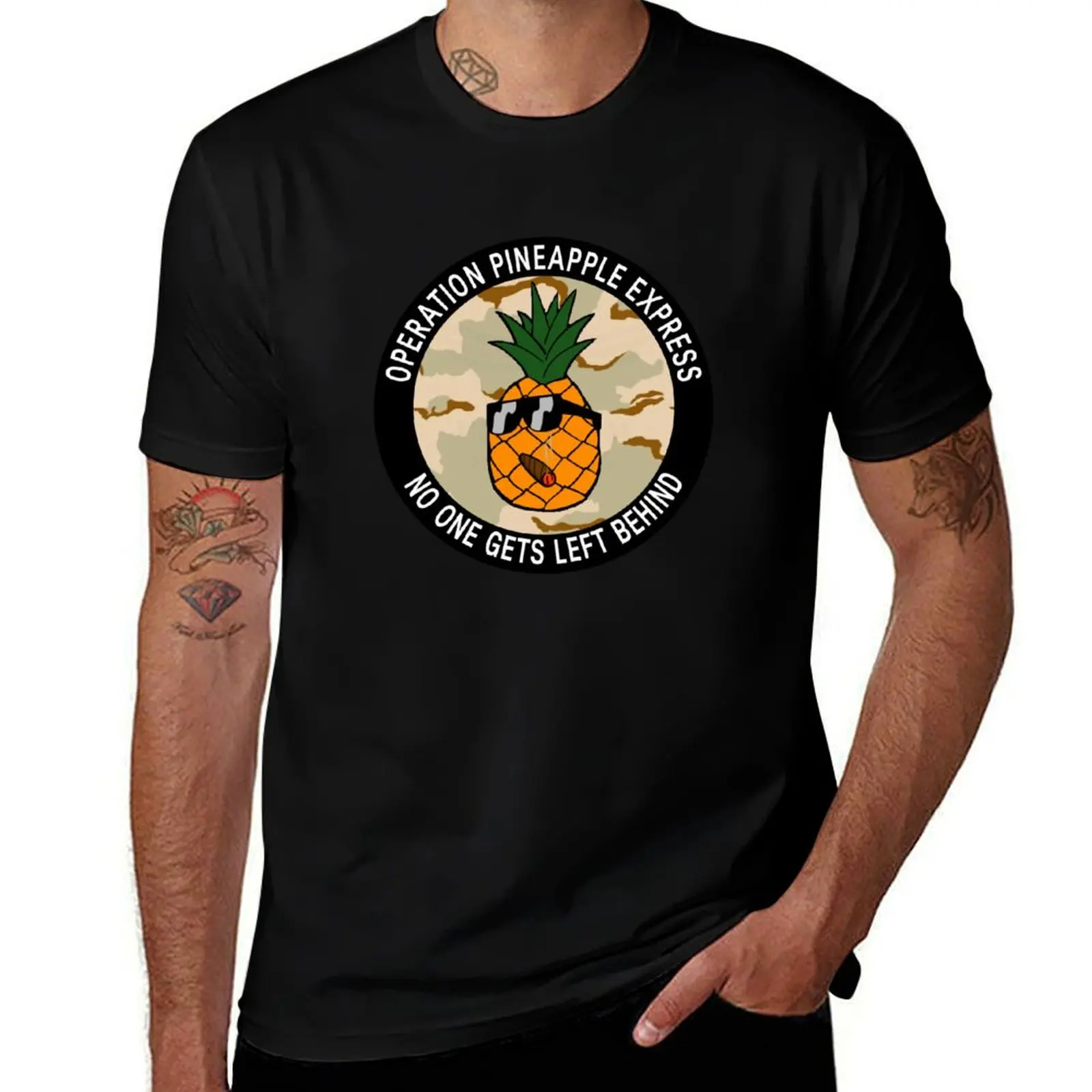 

Operation Pineapple Express (DCU) T-Shirt Simple Solid Color Crew Neck Tee