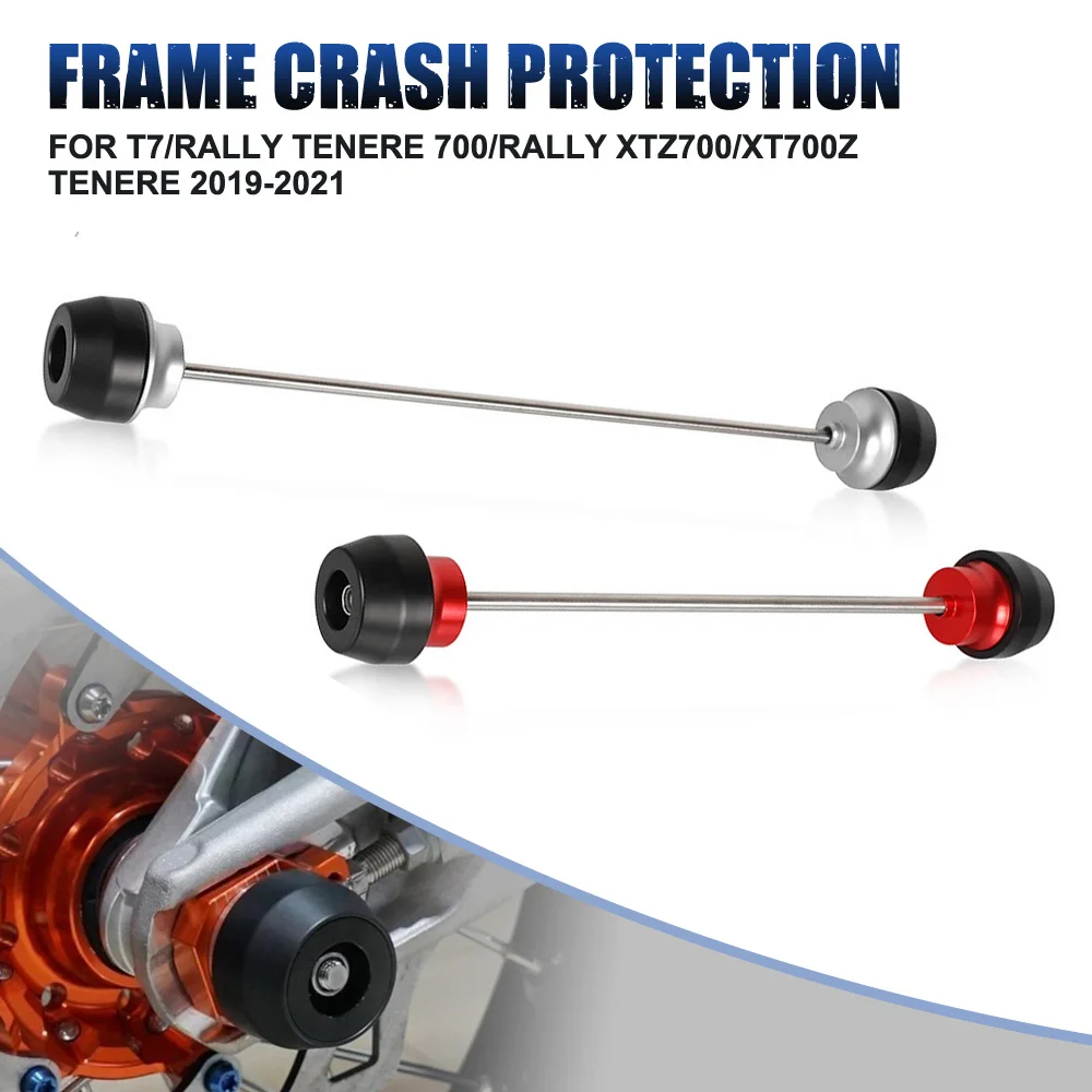 

For Yamaha T7/Rally Tenere 700/Rally XTZ700/XT700Z Tenere 2019-2021 Motorcycle Part Front Wheel Frame Slider Rear Axle Sliders