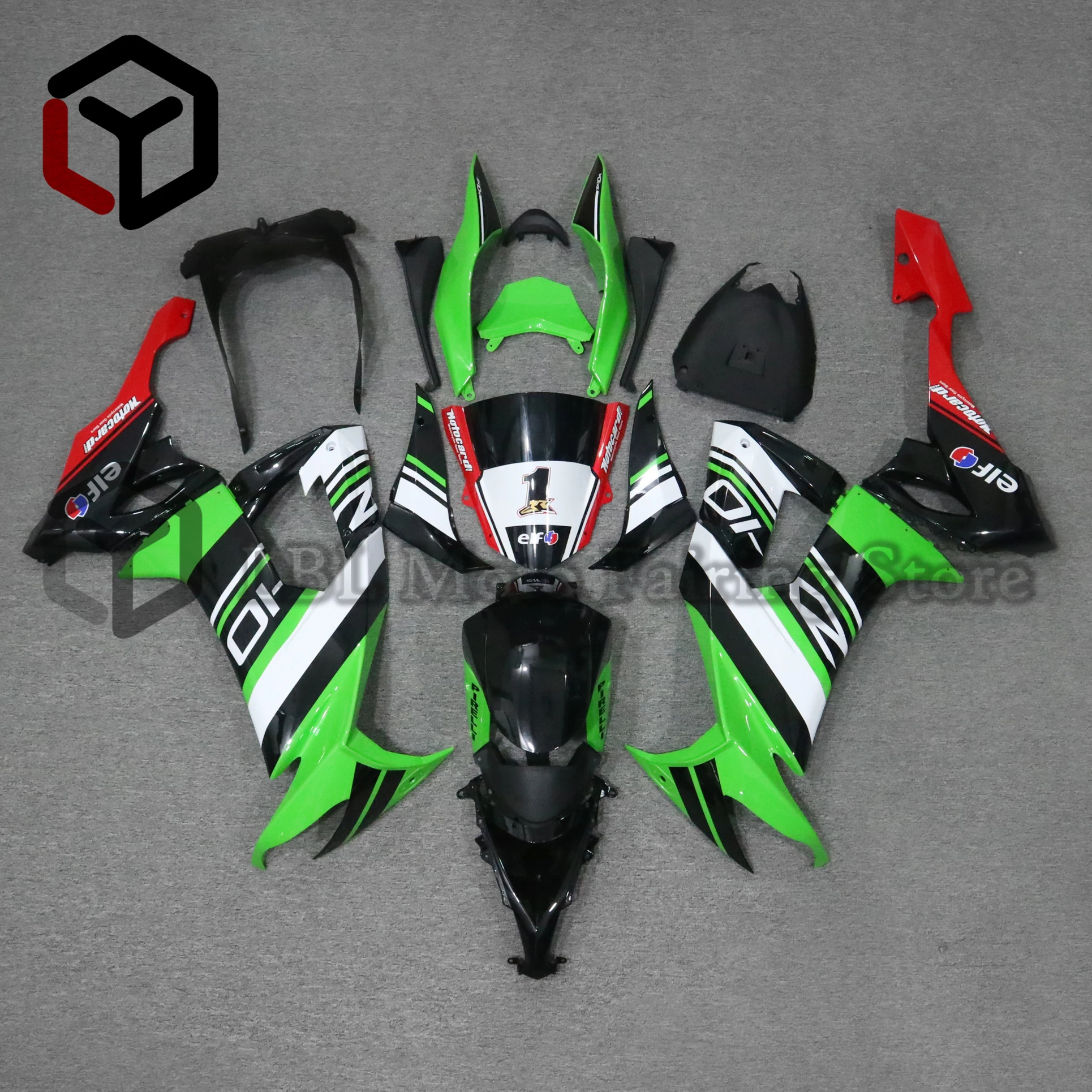 For KAWASAKI ZX 10R ZX10R ZX-10R 2008 2009 2010 Motorcycle Fairings Injection Mold Painted ABS Plastic Bodywork Kit Sets