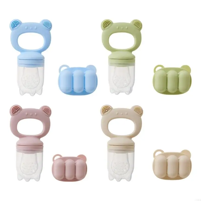 CORB Silicone Baby Fruit Feeder with Ice Tray for Health and Teething Relief