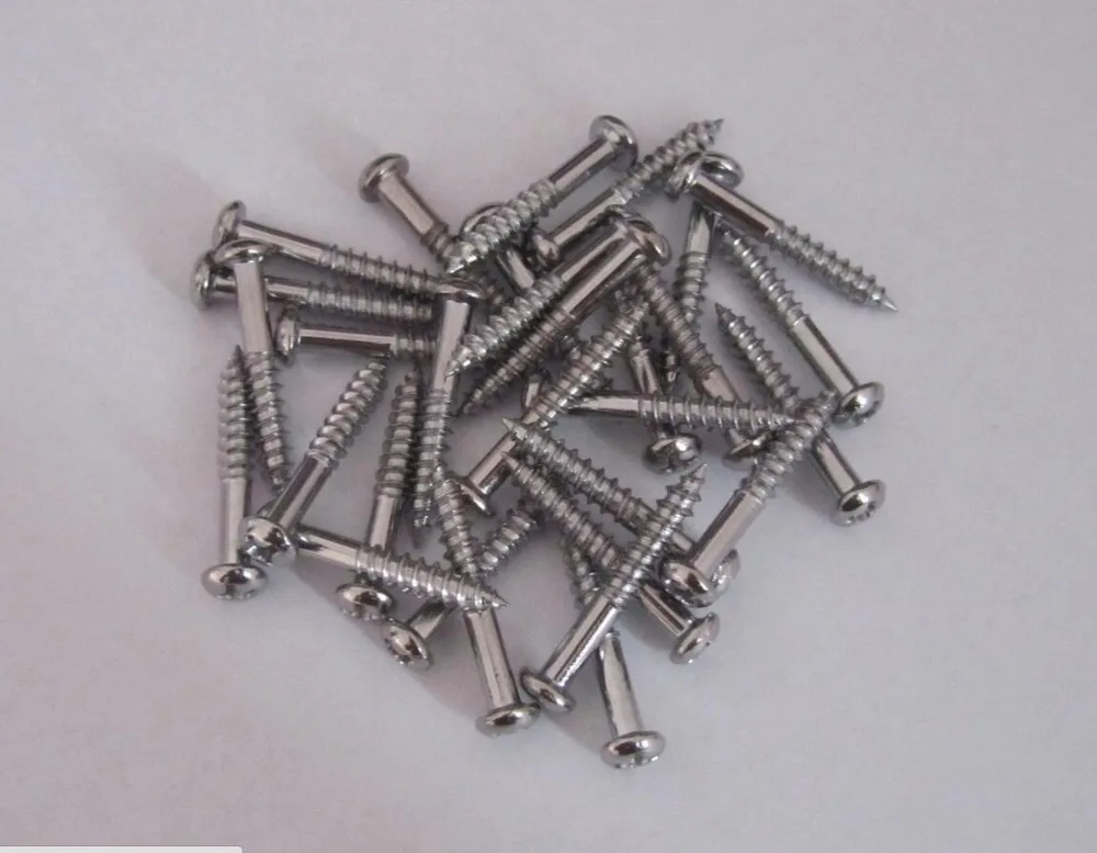 

Pack of 30 Strat ST Tremolo Bridge Mounting Screws Chrome