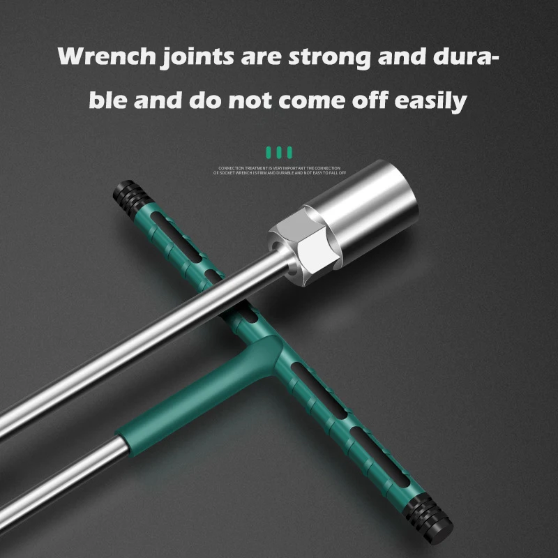 Imagem -05 - Torque Soquete Wrench com Borracha Handle Hex Key Mecânica do Driver Repair Socket Grupo Carro Ferramenta Oficina Mecânica Ferramentas Manuais 619 mm t