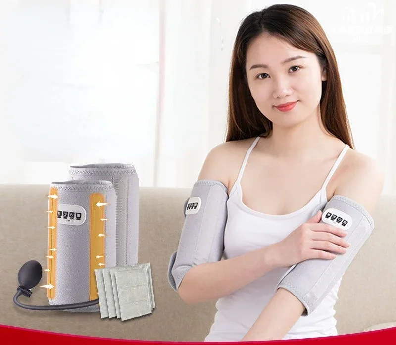 Intelligent arm massager, wrist artifact, slimming hand therapy, hot compress, elbow joint pain, kneading, heating device