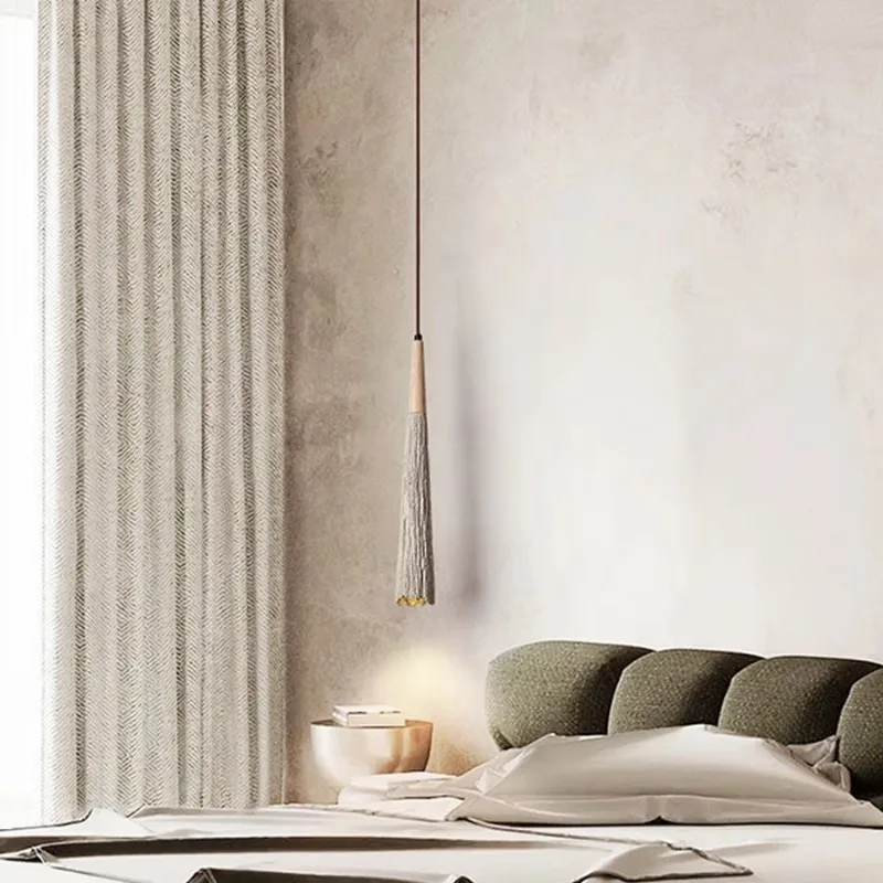Wabi-sabi Style Gypsum LED Pendant Light Vintage Cream Suitable For Bedroom Homestay Restaurant Clothing Store Hotel Guesthouse