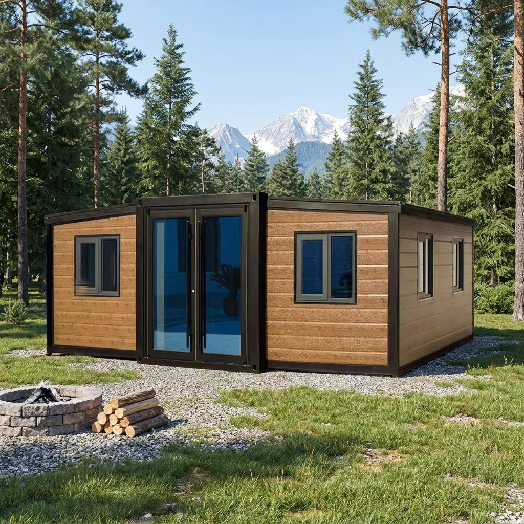 Expandable Prefab Light Steel Container House Mobile Home Office Kitchen Bedroom Dormitories Building Living Room Park