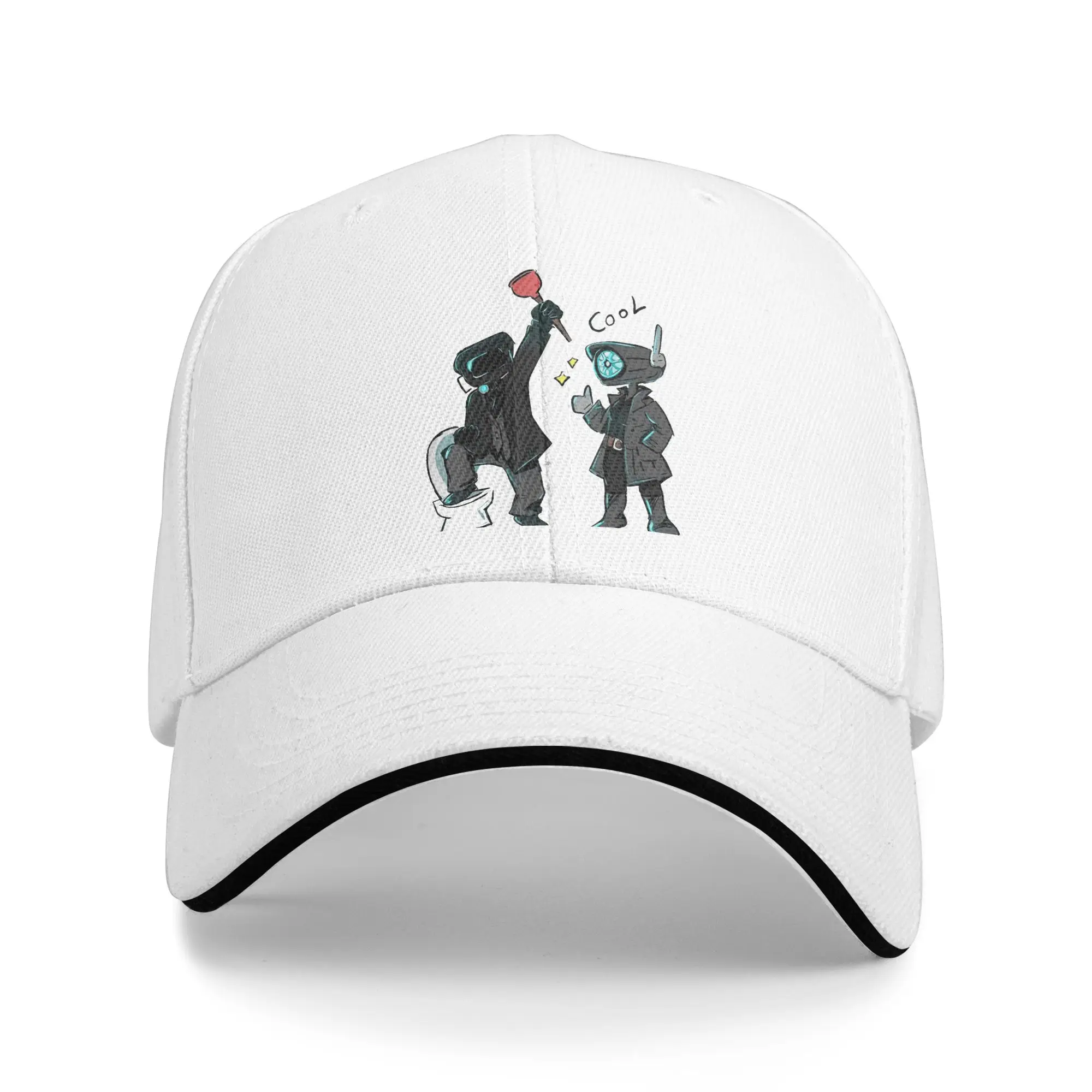 Speakerman Skibidi Toilet Baseball Cap Fashion  Sandwich Hats Men Women Polyester Headwear Workouts