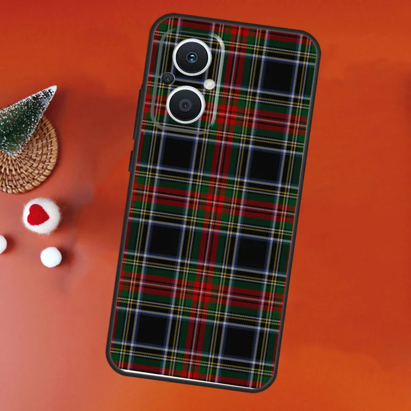 Чехол Clan Stewart с клетчатым узором для OPPO Find X8 X6 X9 Pro Reno 7 8 Lite 10 12 13 14 15 11F 12F 13F 14F