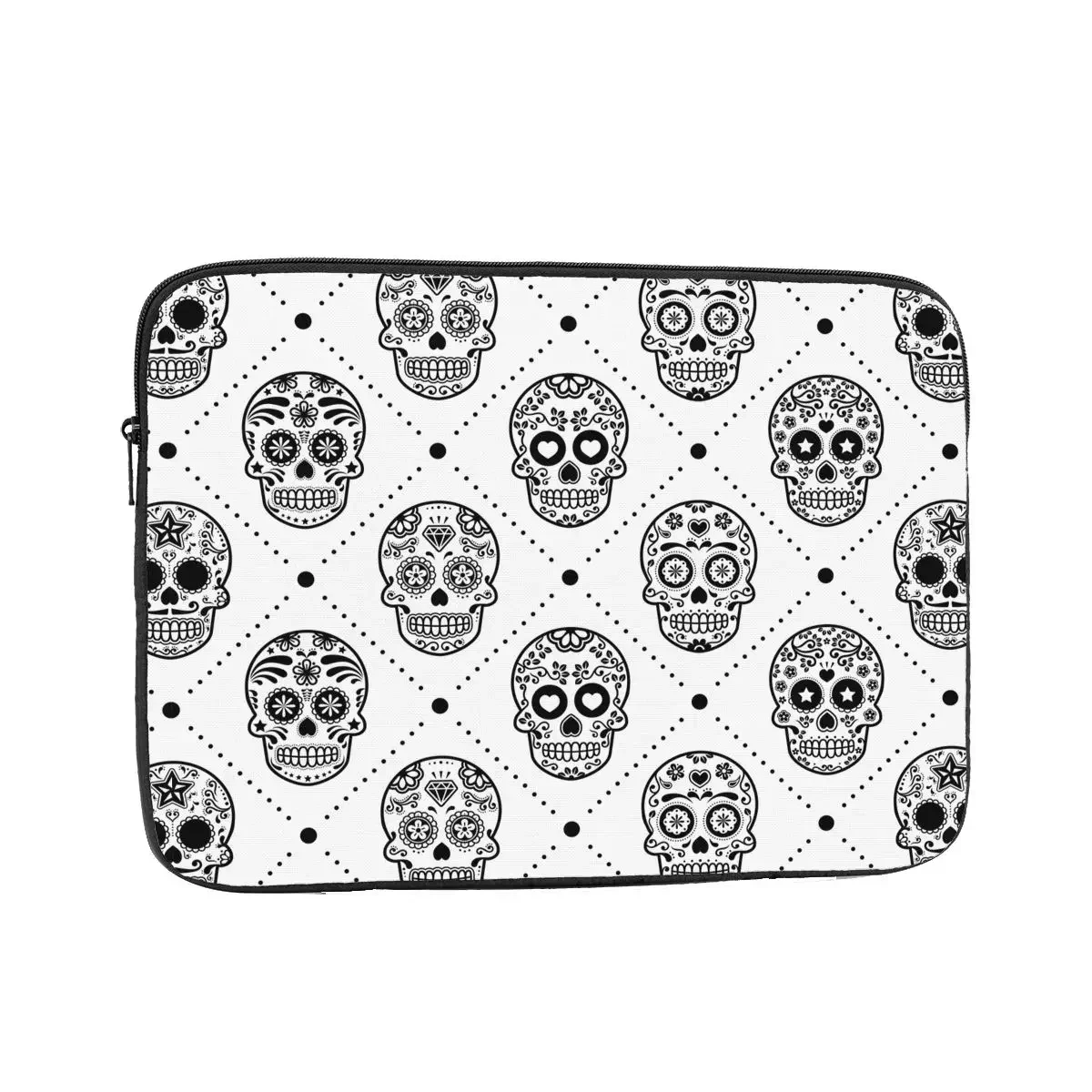 Laptop Liner Sleeve Halloween Mexican 10 12 13 15 17 Inch Notebook Bag Case Sugar Skull Day Of The Dead Shockproof Case