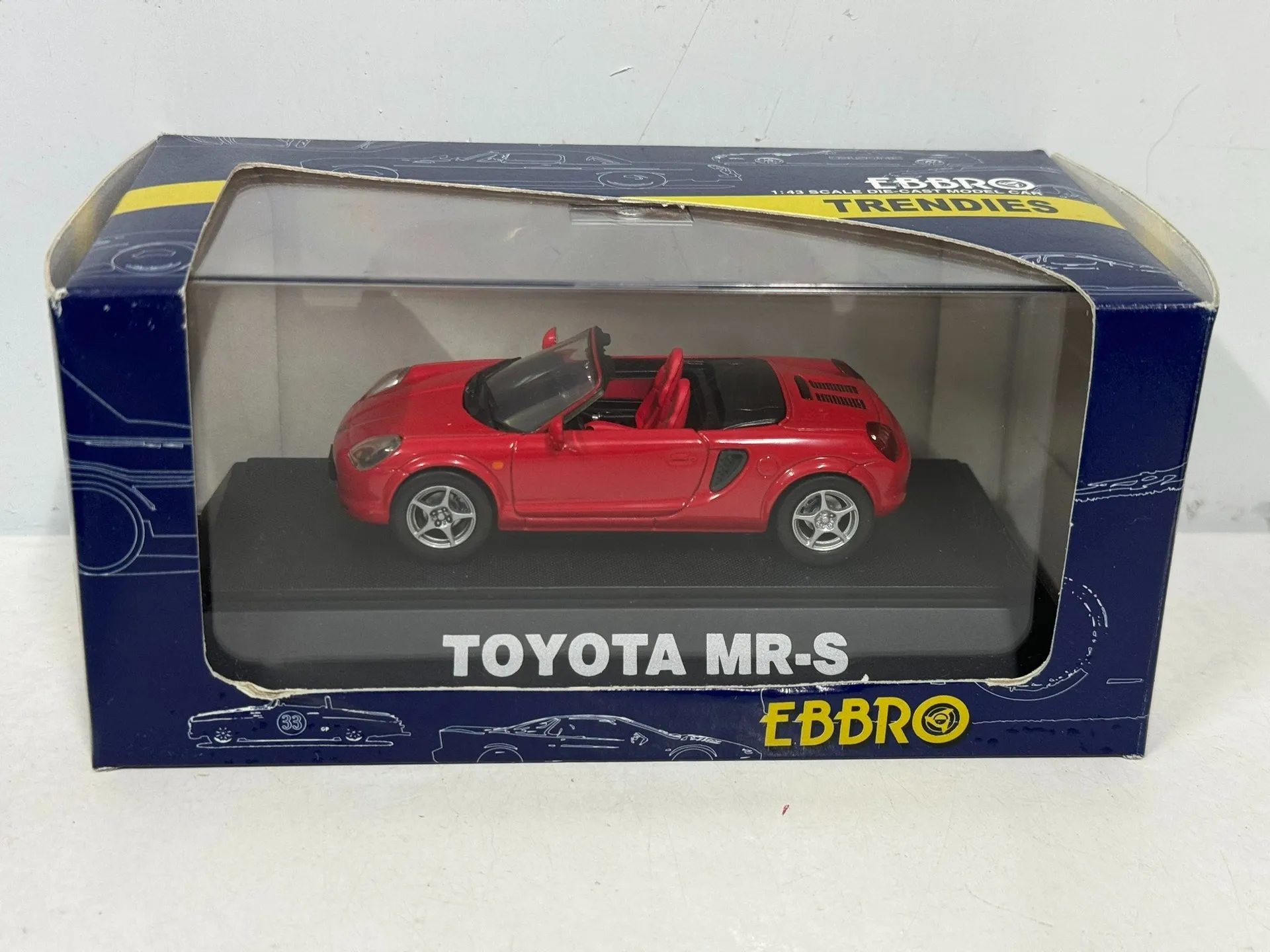 

Diecast EBBRO 1/43 Scale Toyota MR-S Car Model Collectible Toy Gift Souvenir Display Ornament