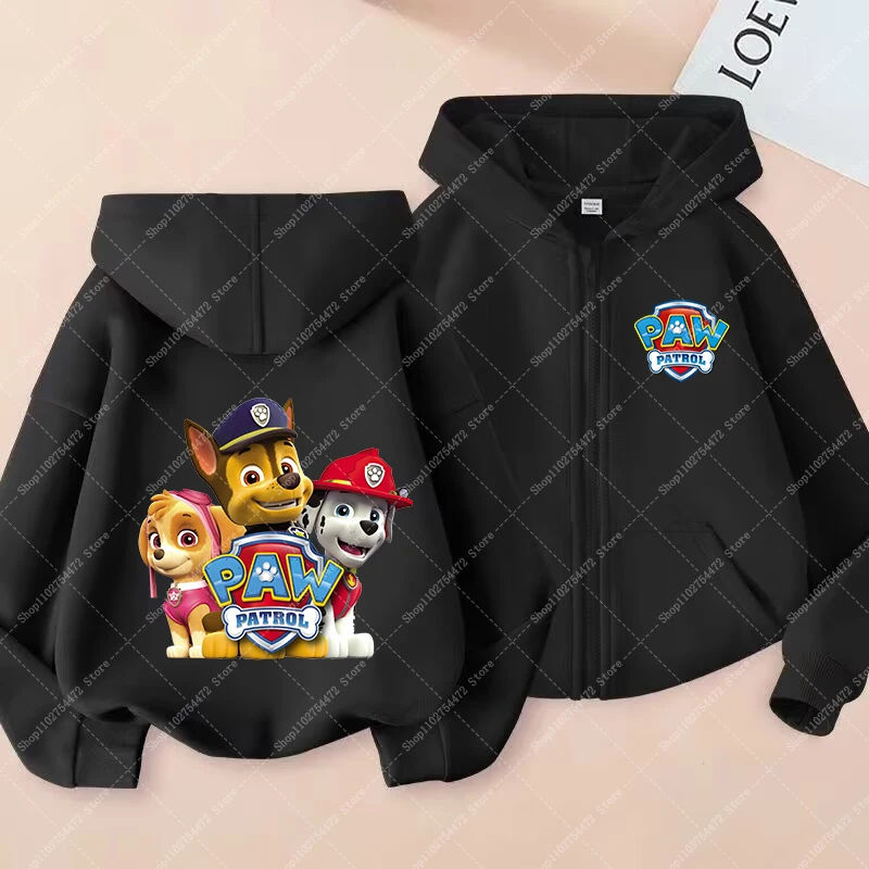 باو باترولز الأطفال سستة هوديي سترة سكاي تشيس الكرتون لطيف جاكيتات للأطفال طويلة الأكمام سترة معطف الخريف الملابس أعلى