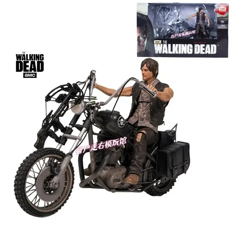 5inche 1/12 Norman Reedus Motorcycle Version 1.0 Walking Dead Movie Action Figures Out of Print Set Model