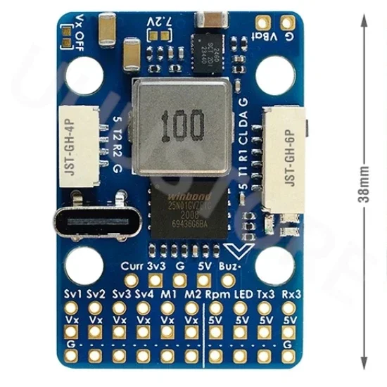

2025 MATEK Mateksys RC HELICOPTER FLYBARLESS CONTROLLER G474-HELI