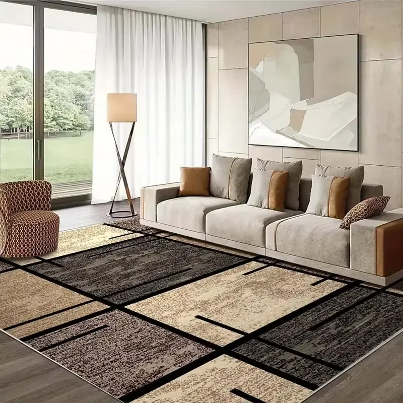 

VIKAMA Luxury Geometric Area Rug Living Room, Bedroom, Large Area Floor Mat Dining Room, Office Carpet Home Decor