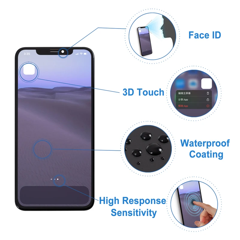 A1921 A2101 A2102 A2104 Premium New Lcd For IPhone XS MAX New