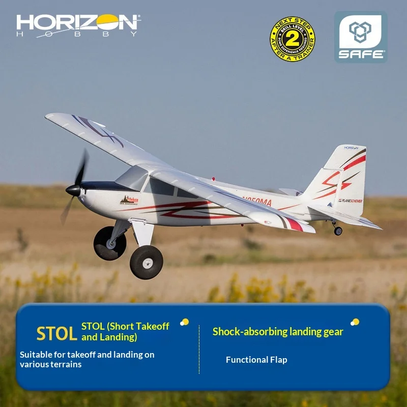 Avión RC Horizon Hobby de Ala Fija Timber 10th Anniversary 1.5M Stol con Tren de Aterrizaje para Despegue y Aterrizaje Corto, y Alerón Funcional
