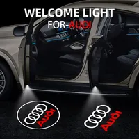 1/2PCS Auto Wireless Door Led Welcome Light Projection Lamp Light For Audi A4 B5 B6 B7 B8 A1 A3 A6 A5 A7 A8 Q3 Q5 Q7 TT S3 S6