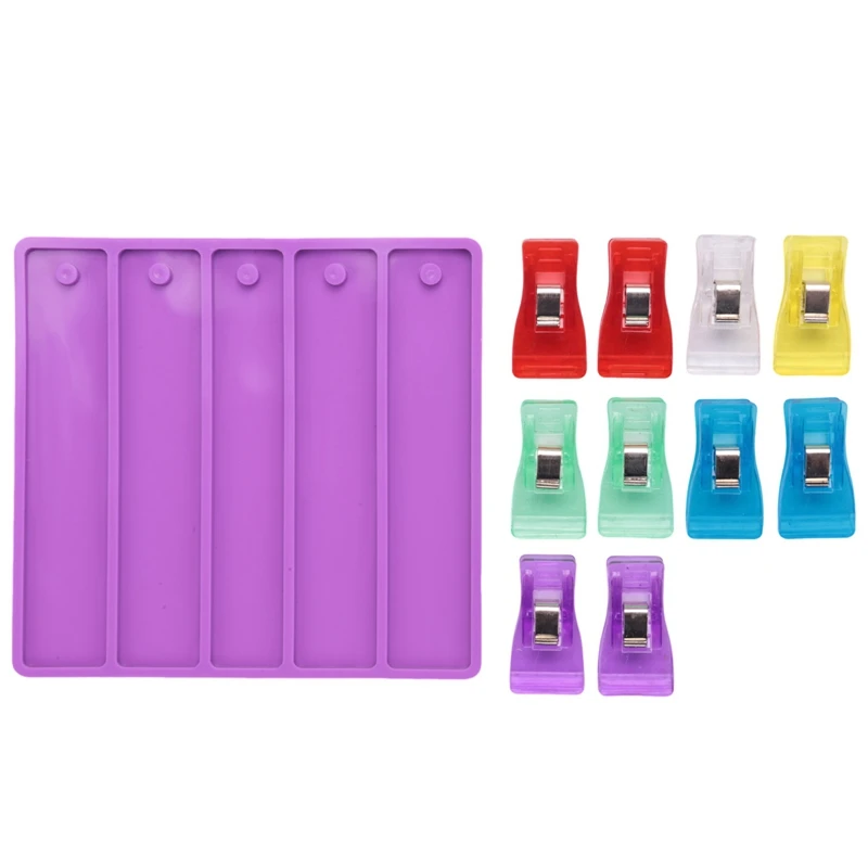 Credit Card Puller Silicone Resin Mold, 10 Assorted Color Acrylic Debit Bank Card Grabber, Card Grabber For Long Nails