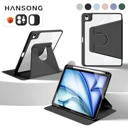 360° Rotation iPad Case for 2024 Air 11 13 M2 Pro 11 13 M4 Air 4 5 10.9 iPad 7/8/9th 10.2 10th Gen Pro 11 Pro 12.9 Mini 6 Cover