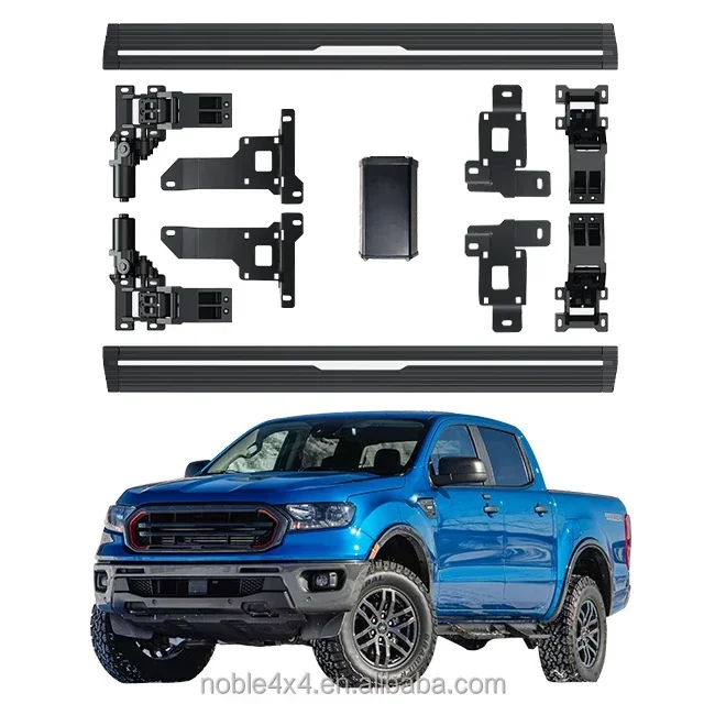 automobile aluminum accessories road Pickup 4x4 power Running Boards Fit for FORD RANGER side step CREW CAB 2015-2019