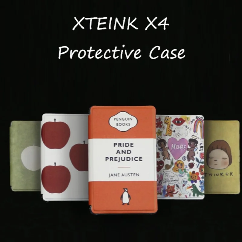 

For XTEINK X4 Magnetic Protective Case Strong Magnetic Flip Cover Full-Cover Shockproof 4.3-inch XTEINK X4 E-Ink Reader Case
