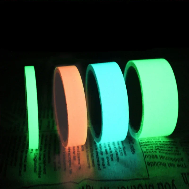 3/5/10M Luminous Tape Green/Blue/Pink Three-Colour Night Vision Glow In Dark Safety Warning Security Stage Home Decoration Tapes