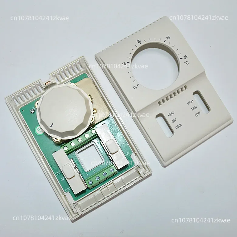 Central air conditioning mechanical temperature controller rotary switch panel three speed switch fan coil unit