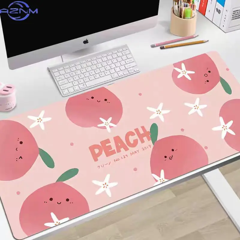 Cartoon illustration mouse pad oversized cute girl dormitory computer table pad large keyboard pad