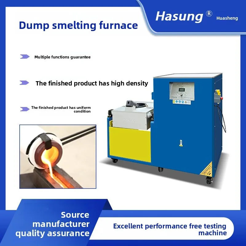 

Automatic Pouring Machine Precious Metal Rapid Smelting Equipment Medium Frequency Induction Heating Gold Melting Furnace
