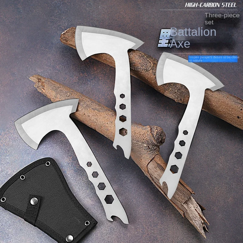 Three-Piece Camping Axe Multi-Function Open Mountain Fire Fighting Tactical Life-Saving