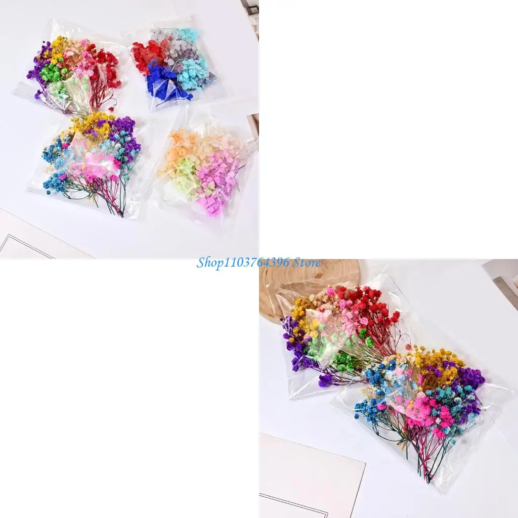 

Смола сохранилась настоящая цветочная композиция Небольшой букет с сушеным детским дыханием и горленой домашнее украшение