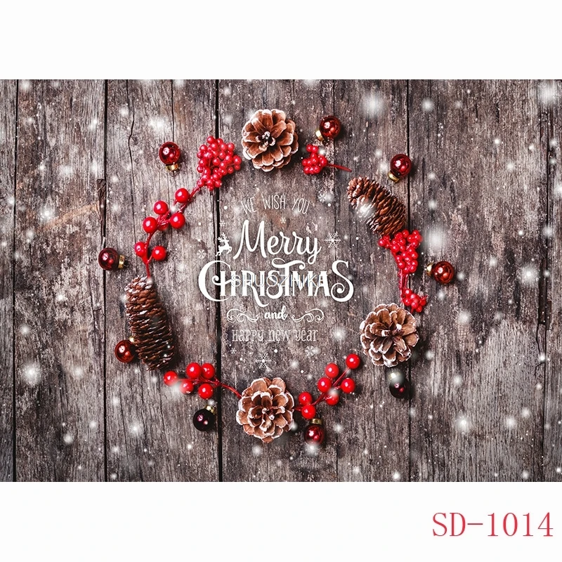 

Elegant Christmas Interior Home Decoration Pine Tree Photography Backdrops Props Family Photo Studio Background AA-41