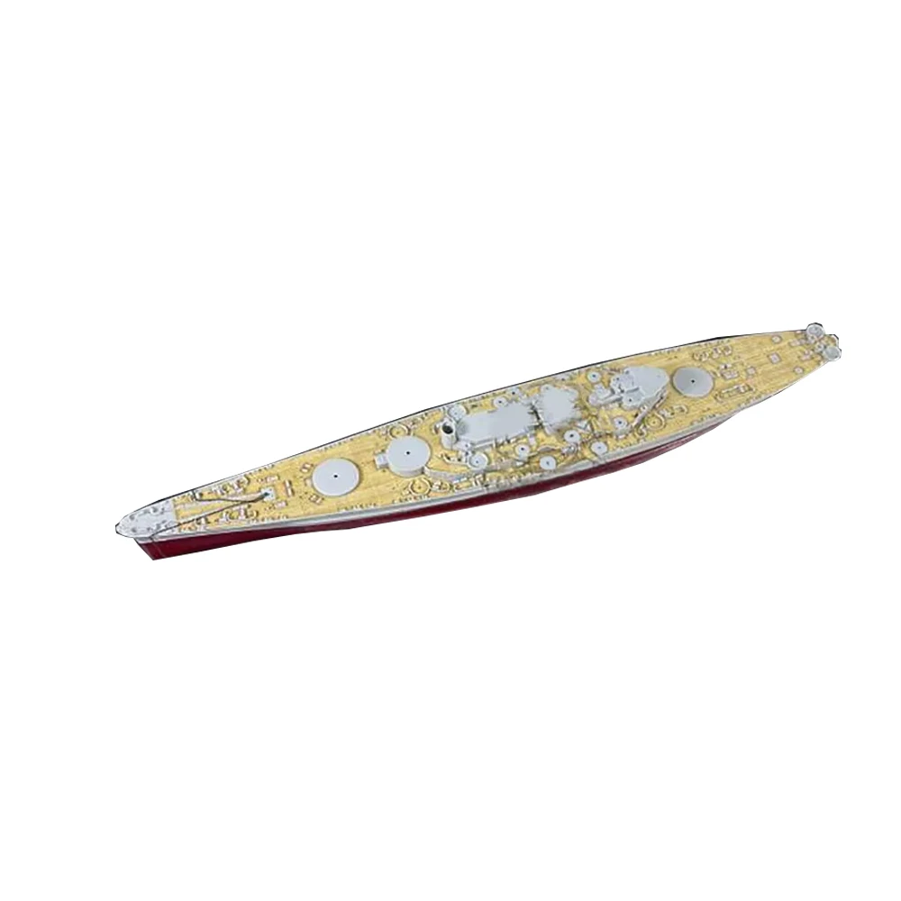 1/700 Scale Wooden Deck & Anchor Chain for Trumpeter 05734 USS North Carolina BB-55 Model Ship Battleship Accessories view 4