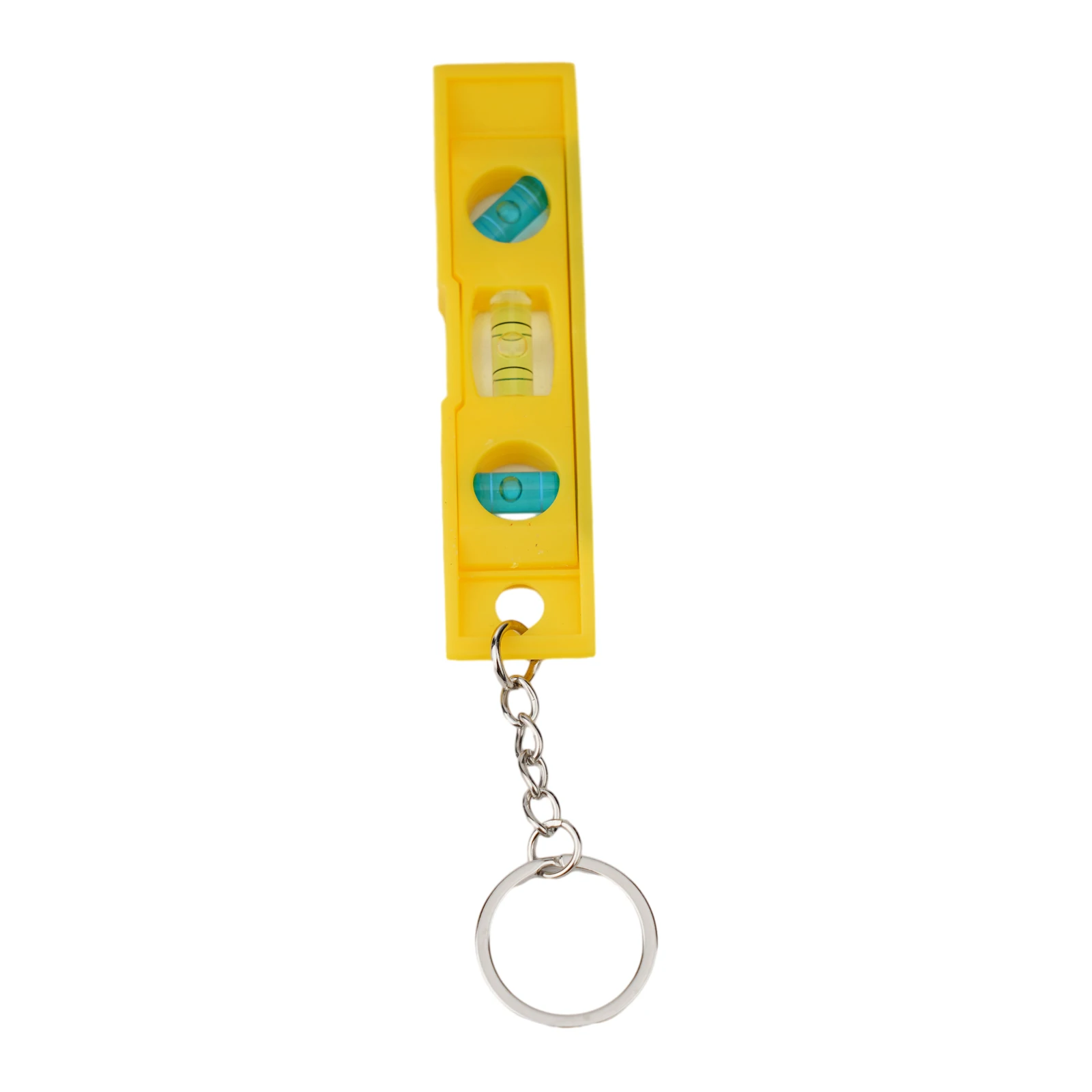 Green Note Powerful Magnetic Strip Linear Bubble Level Keychain Top Reading Feature ABS Plastic Bubble Level Vial