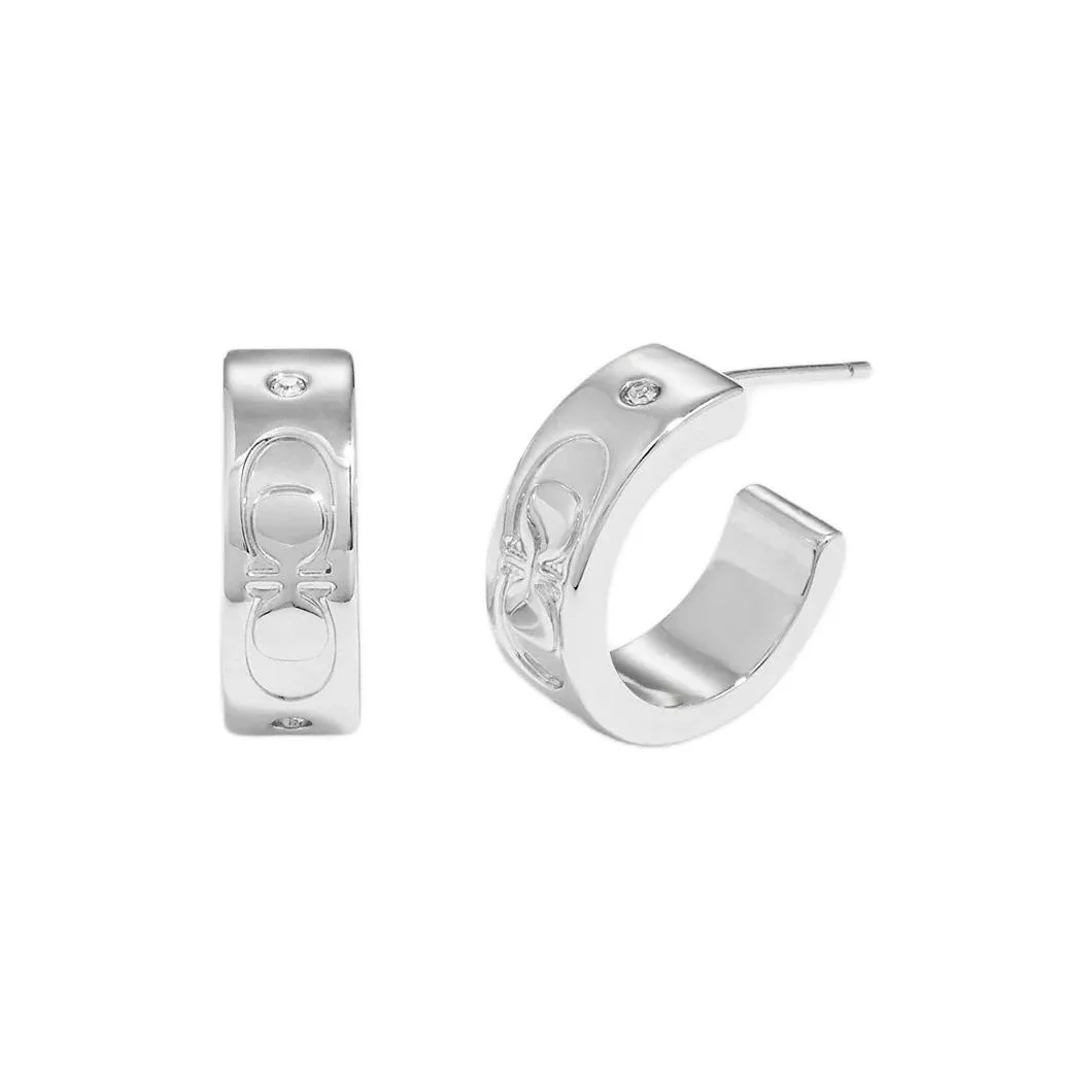 

COACH Glass Earrings Women's Silver CI901SLV