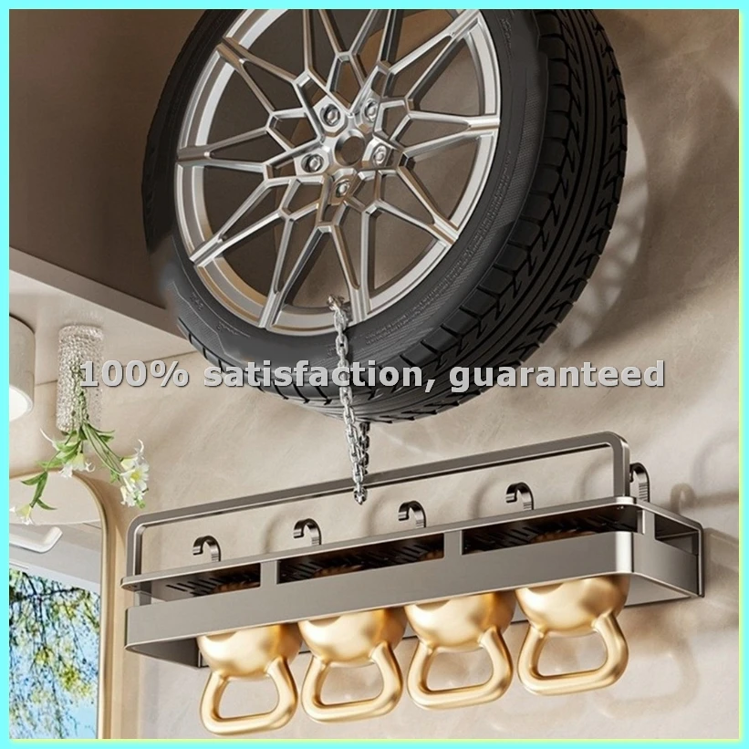 Easy to Install Rustproof Bathroom Shelves Wear- Moisture-Proof Shower Storage Rack with Hook Organizer Rack-AD23