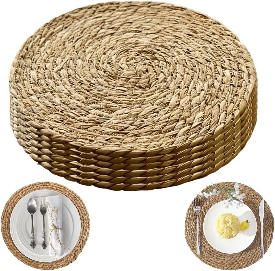 Natural Rattan Placemats Set Of 4 Stylish Woven Placemats Designed With Attention For Everyday