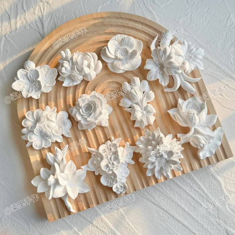Tulip rose aromatherapy plaster flower creative handmade DIY team building activity three-dimensional relief background wall dec