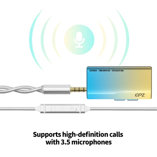 Imagen 2 del producto EPZ TP35 Pro Dongle tipo C USB DAC Audio decodificador HiFi amplificador de auriculares de Audio portátil CS43198X2 decodificador compatible con llamadas de micrófono EQ