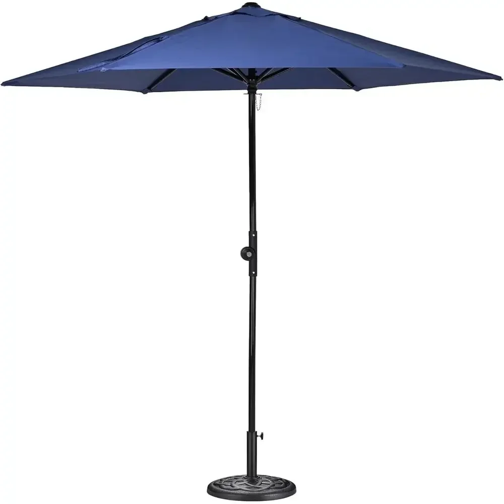 

Outdoor Patio Umbrella with Base - Heavy Duty, Weighted Stand for Sunshade, Ideal for Garden, Deck, Party, and Beach Use