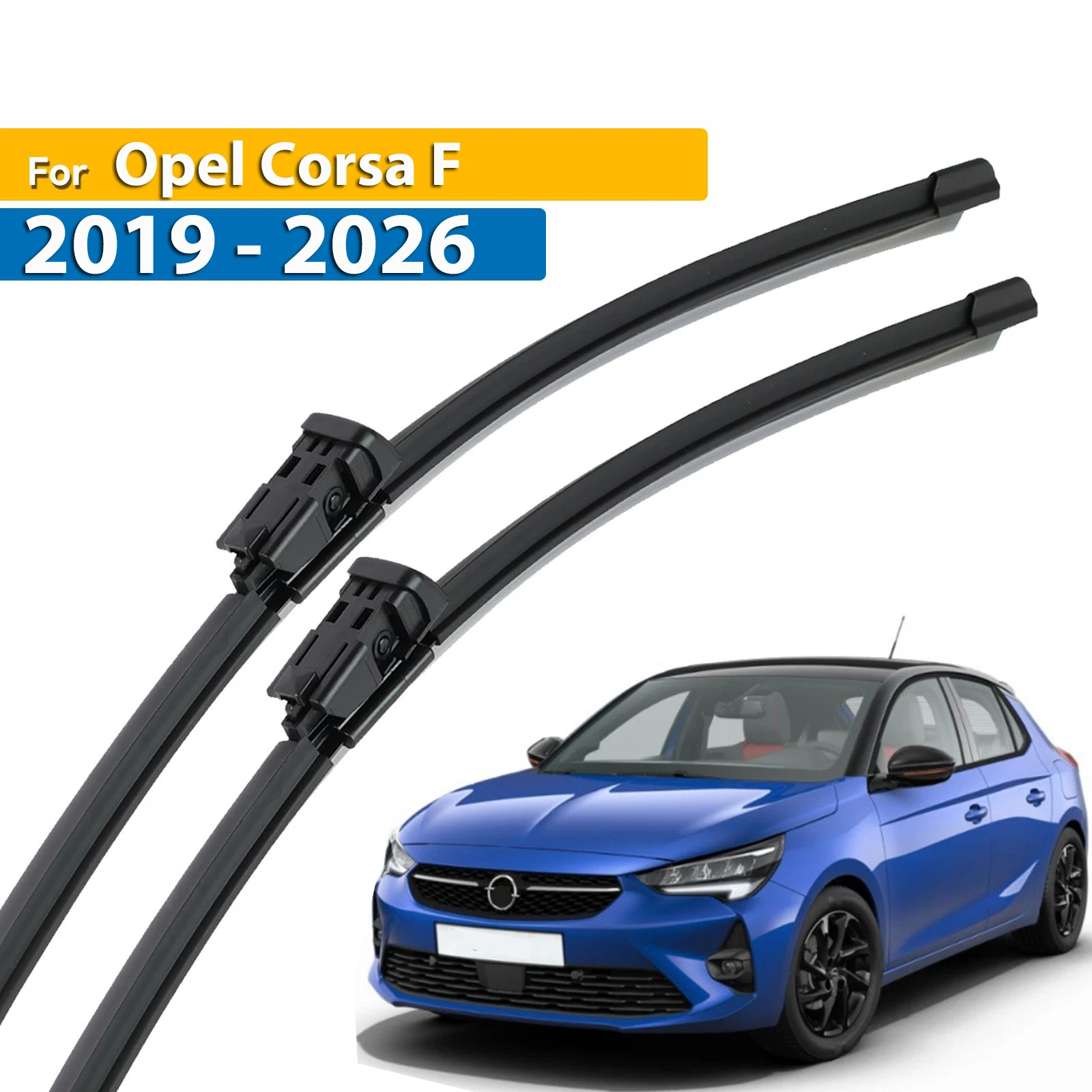 

Передние щетки стеклоочистителя Erick's LHD для Opel Corsa F 2019-2026, лобовое стекло, чистые окна, автомобильные щетки от дождя 24 дюйма + 16 дюймов