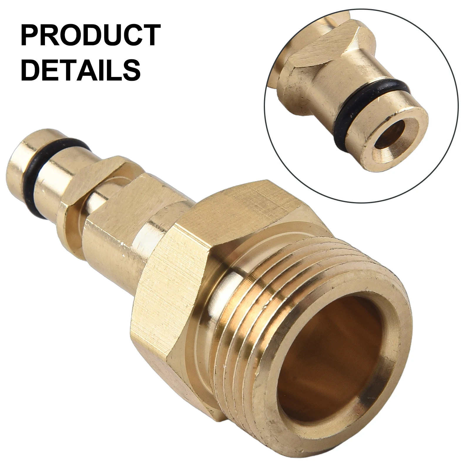 Adapter Coupling Pressure Washer Quick Connect 1 PC 220 Bar P3200 Psi K-Series Hose Quick Coupling Plug-in Nipple Hose