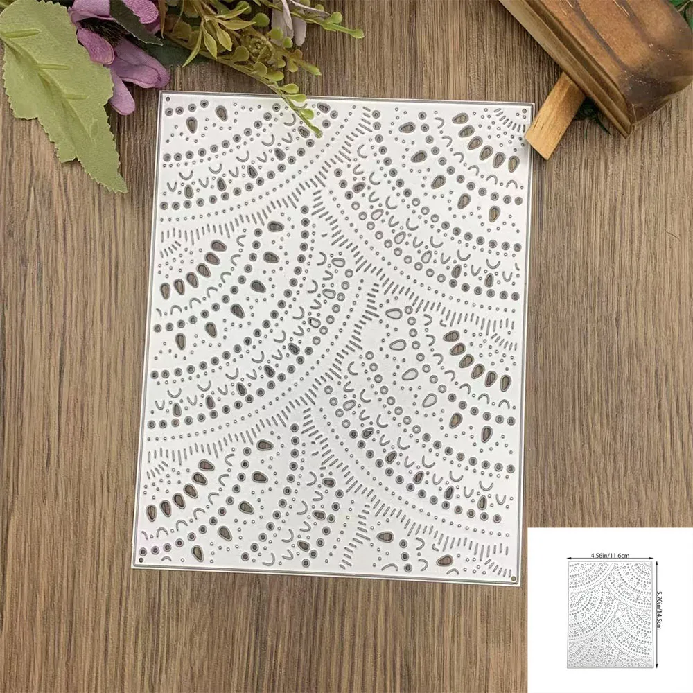 1 Stück rechteckige Stempel-Metall-Stanzschablone, verwendet für DIY-Scrapbooking, Grußkarten, Cecoration, manuelle Stanzschablone