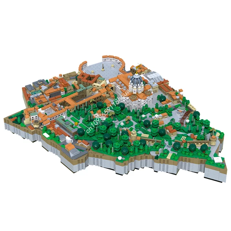 4879 pièces MOC ville du Vatican modèle d'architecture blocs de construction assembler jouet créatif idée cadeaux de noël éducation enfants anniversaire