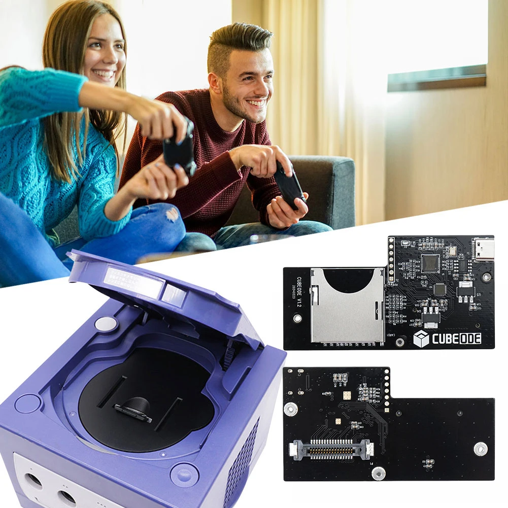 

Плата эмулятора оптического привода CUBEODE V1.2, нет необходимости SD2SP2/SDGecko, замена оригинального DVD-привода для игровой консоли NGC GameCube