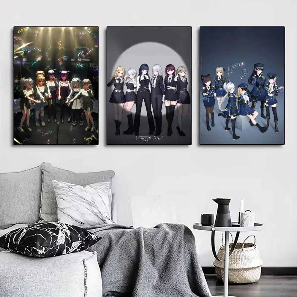 I-Isegye I-Idol Poster for Living Room, Bedroom, Office, or Bar, Frameless, Indoor Use, Bedroom Wall Art.