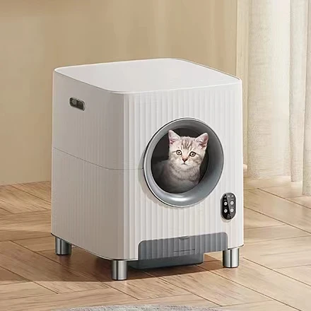 CatSmart 10L Smart Cat Litter Box-WiFi Enabled Automatic Cleaning Odor Control ABS Material
