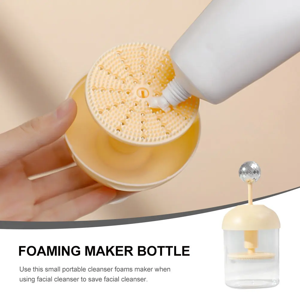 Portable Manual Facial Cleanser Foam Maker Bottle for Face Wash Shampoo Shower Gel Hand Soap Dish Detergent Easy Clean Reusable