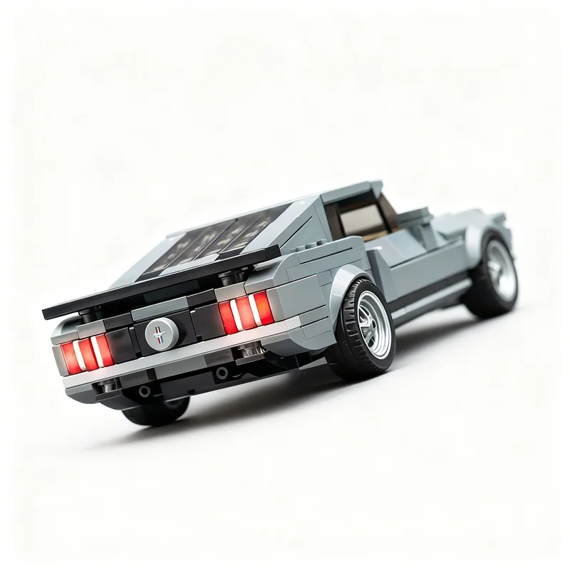 372pcs MOC Fordes Mustangs Boss 429 John Wick City Champions Model Building Blocks Construction Assemble Education Idea Craft